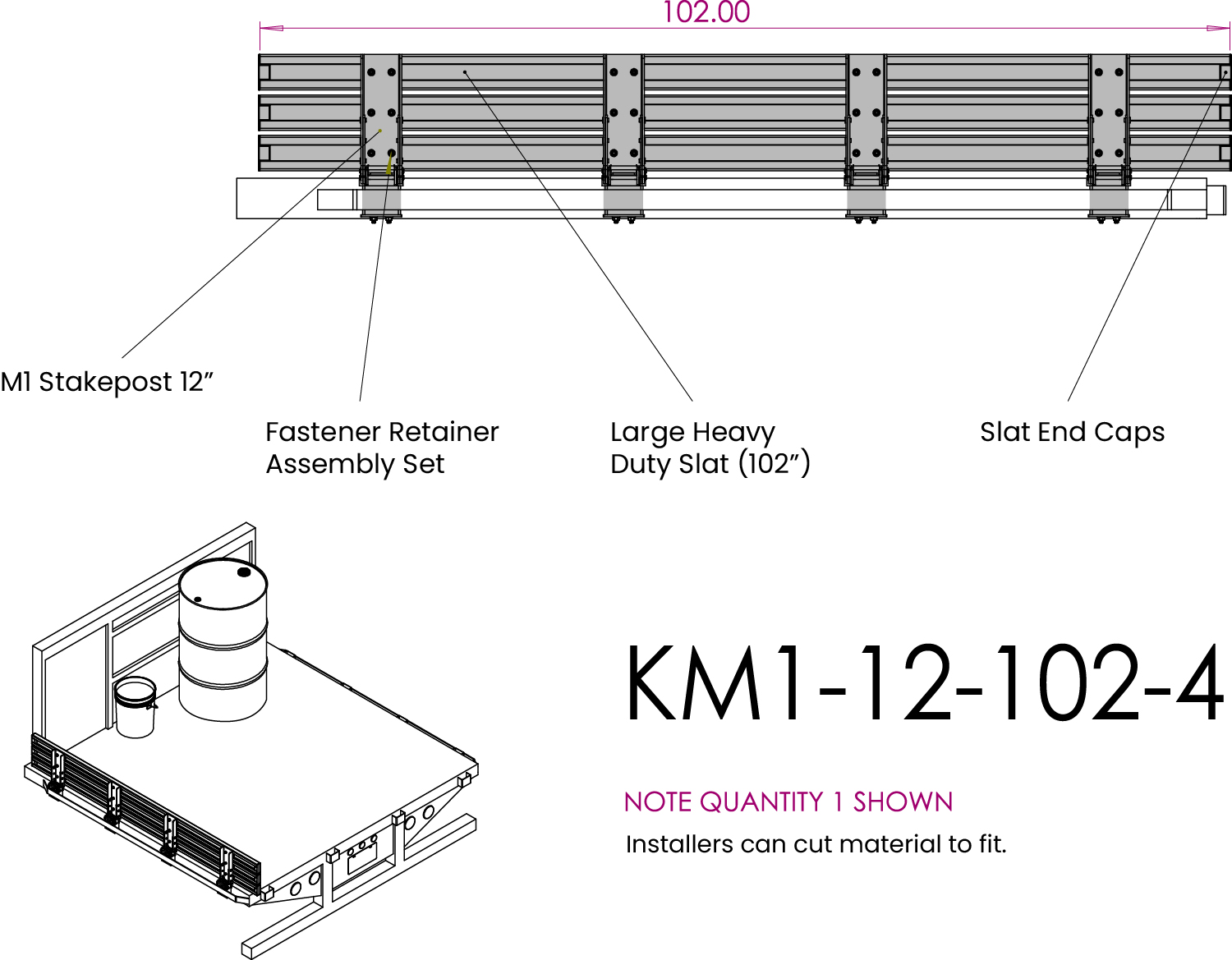 Heavy Dute Gate Kit Bundle, 12" Height - Image 5